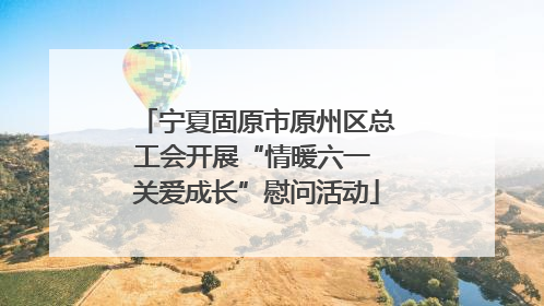 宁夏固原市原州区总工会开展“情暖六一 关爱成长”慰问活动