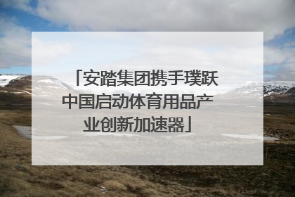安踏集团携手璞跃中国启动体育用品产业创新加速器