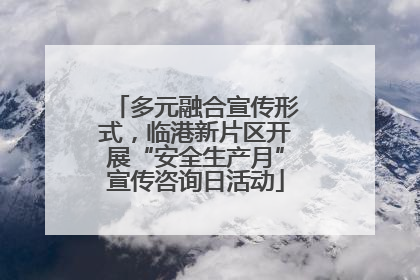 多元融合宣传形式，临港新片区开展“安全生产月”宣传咨询日活动