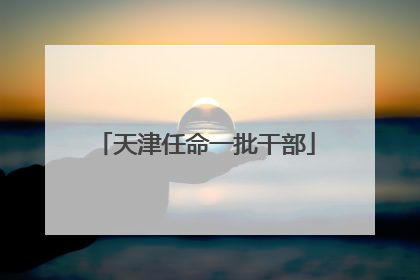 天津任命一批干部