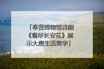 奉贤博物馆诗剧《看尽长安花》展示大唐生活美学