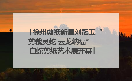徐州剪纸新星刘冠玉“剪裁灵蛇 云龙纳福” 白蛇剪纸艺术展开幕