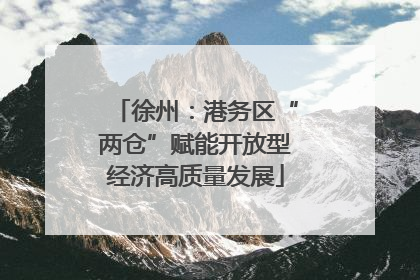 徐州：港务区“两仓”赋能开放型经济高质量发展