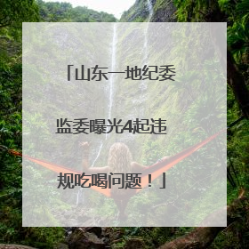 山东一地纪委监委曝光4起违规吃喝问题！