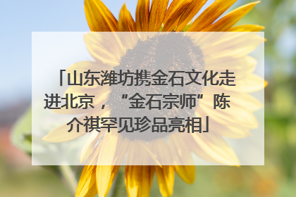 山东潍坊携金石文化走进北京，“金石宗师”陈介祺罕见珍品亮相