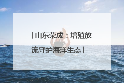 山东荣成：增殖放流守护海洋生态