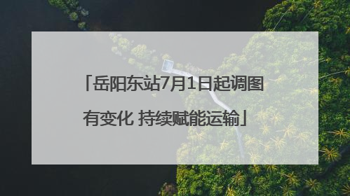 岳阳东站7月1日起调图有变化 持续赋能运输