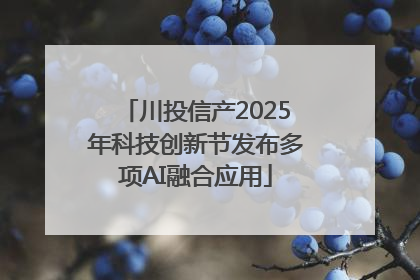 川投信产2025年科技创新节发布多项AI融合应用