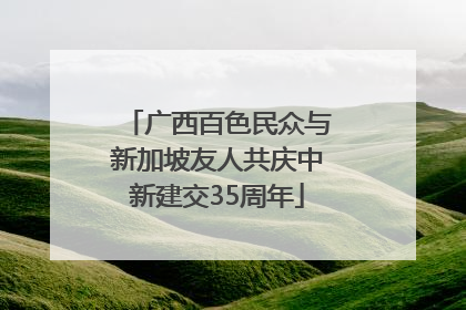 广西百色民众与新加坡友人共庆中新建交35周年
