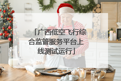 广西低空飞行综合监管服务平台上线测试运行