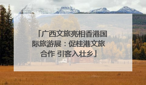 广西文旅亮相香港国际旅游展：促桂港文旅合作 引客入壮乡