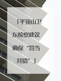 平顶山卫东检察建议确保“罚当其错”