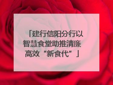 建行信阳分行以智慧食堂助推清廉高效“新食代”