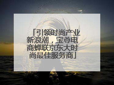 引领时尚产业新浪潮，宝尊电商蝉联京东大时尚最佳服务商