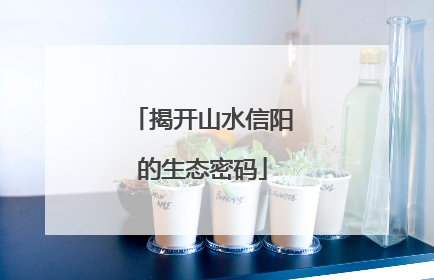 揭开山水信阳的生态密码
