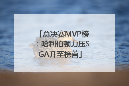 总决赛MVP榜：哈利伯顿力压SGA升至榜首