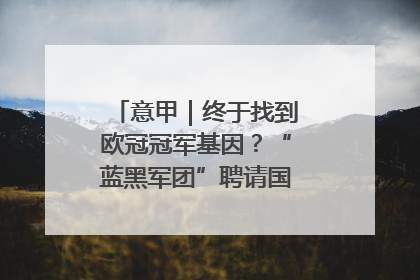 意甲｜终于找到欧冠冠军基因？“蓝黑军团”聘请国米名宿齐沃执教