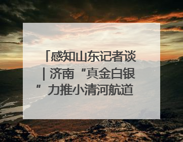 感知山东记者谈｜济南“真金白银”力推小清河航道 黄金水道激活区域经济新动能