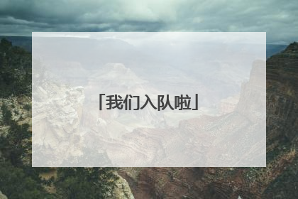 我们入队啦