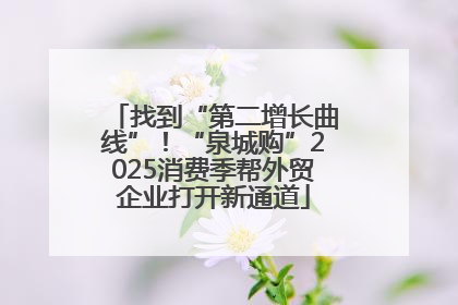 找到“第二增长曲线”！“泉城购”2025消费季帮外贸企业打开新通道