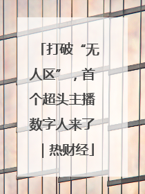 打破“无人区”，首个超头主播数字人来了｜热财经