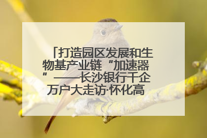 打造园区发展和生物基产业链“加速器”——长沙银行千企万户大走访·怀化高新区、生物基产业链专场活动举行