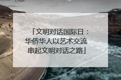 文明对话国际日：华侨华人以艺术交流串起文明对话之路