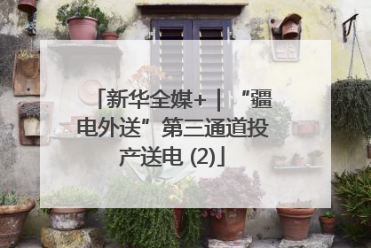新华全媒+｜“疆电外送”第三通道投产送电 (2)