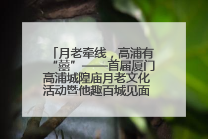 月老牵线，高浦有“囍”——首届厦门高浦城隍庙月老文化活动暨他趣百城见面会隆重举办