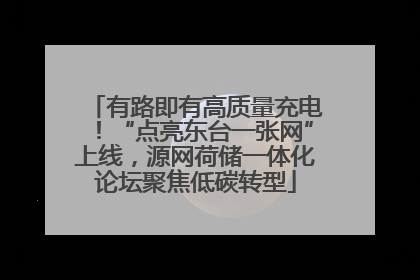 有路即有高质量充电！“点亮东台一张网”上线，源网荷储一体化论坛聚焦低碳转型