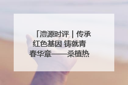 澧源时评｜传承红色基因 铸就青春华章——桑植热土上的青春长征