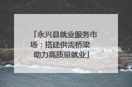 永兴县就业服务市场：搭建供需桥梁 助力高质量就业