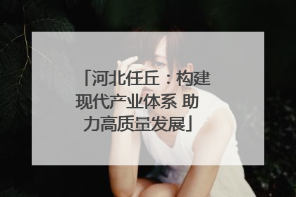 河北任丘：构建现代产业体系 助力高质量发展