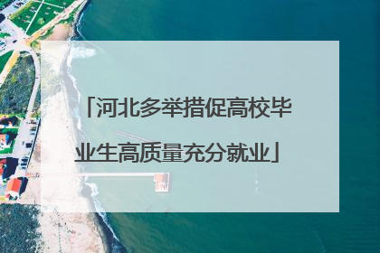 河北多举措促高校毕业生高质量充分就业