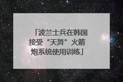 波兰士兵在韩国接受“天舞”火箭炮系统使用训练