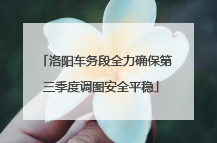 洛阳车务段全力确保第三季度调图安全平稳