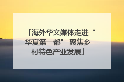 海外华文媒体走进“华夏第一都” 聚焦乡村特色产业发展