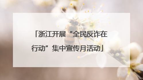 浙江开展“全民反诈在行动”集中宣传月活动