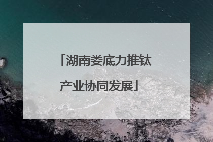 湖南娄底力推钛产业协同发展