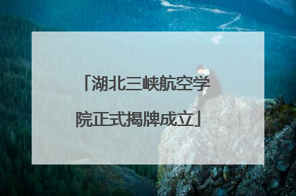 湖北三峡航空学院正式揭牌成立