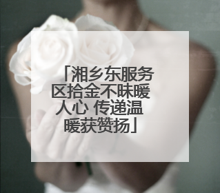 湘乡东服务区拾金不昧暖人心 传递温暖获赞扬