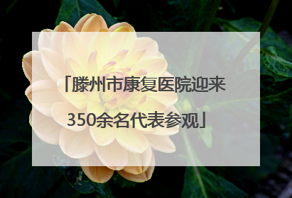 滕州市康复医院迎来350余名代表参观