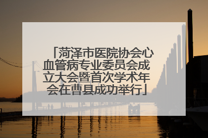 菏泽市医院协会心血管病专业委员会成立大会暨首次学术年会在曹县成功举行