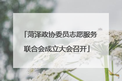 菏泽政协委员志愿服务联合会成立大会召开