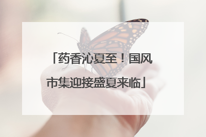 药香沁夏至！国风市集迎接盛夏来临