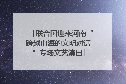 联合国迎来河南“跨越山海的文明对话”专场文艺演出