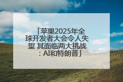 苹果2025年全球开发者大会令人失望 其面临两大挑战：AI和特朗普