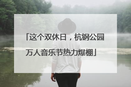 这个双休日，杭钢公园万人音乐节热力爆棚