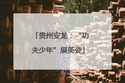 贵州安龙：“功夫少年”展英姿