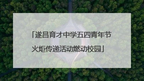 遂昌育才中学五四青年节火炬传递活动燃动校园